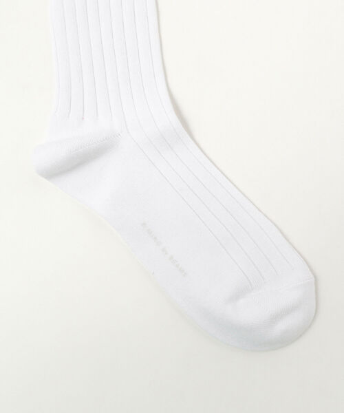 B:MING by BEAMS（ビーミングバイビームス）の「B:MING by BEAMS / リブ クルー ソックス（ソックス/靴下・メンズ・ブラック/ベージュ/グレー/オリーブ/ネイビー/チャコールグレー/ホワイト/インディゴブルー/レッド・ONE SIZE）」の14枚目の写真