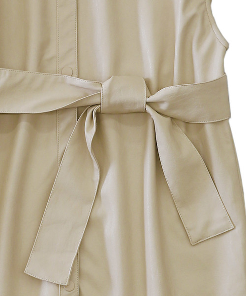 select MOCA（セレクトモカ）の「フェイクレザーベストジャケット（その他アウター・レディース・ベージュ/ライトカーキ/ライトベージュ・FREE）」の21枚目の写真