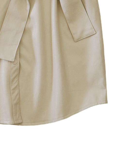 select MOCA（セレクトモカ）の「フェイクレザーベストジャケット（その他アウター・レディース・ベージュ/ライトカーキ/ライトベージュ・FREE）」の22枚目の写真