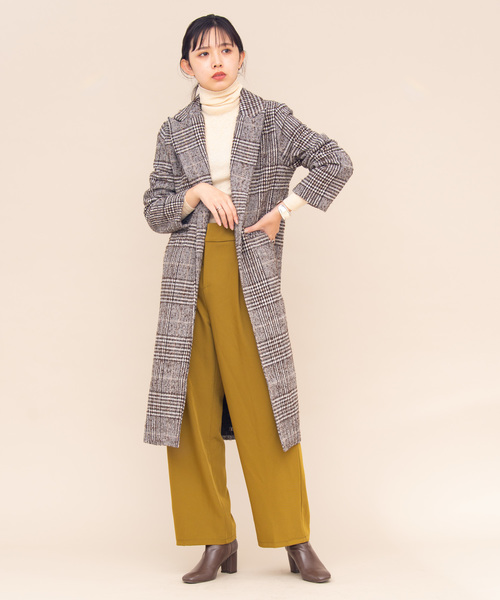 Aunt Marie's（アントマリーズ）の「AUNT MARIE'S ハイウエストワイドカラースラックスパンツ（スラックス・レディース・ブラック/ブルー/マスタード・SMALL/MEDIUM）」の13枚目の写真