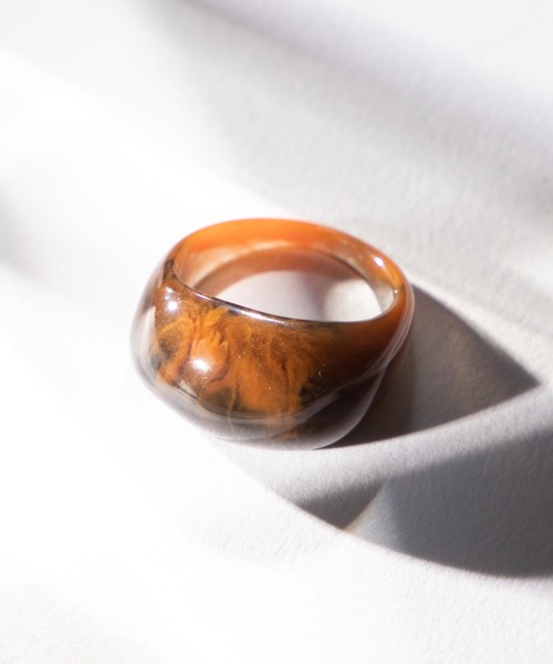 WEGO(ウィゴー)の「WEGO/マーブルクリアリング(リング・レディース・その他1/その他2/その他3・FREE)」の3枚目の写真