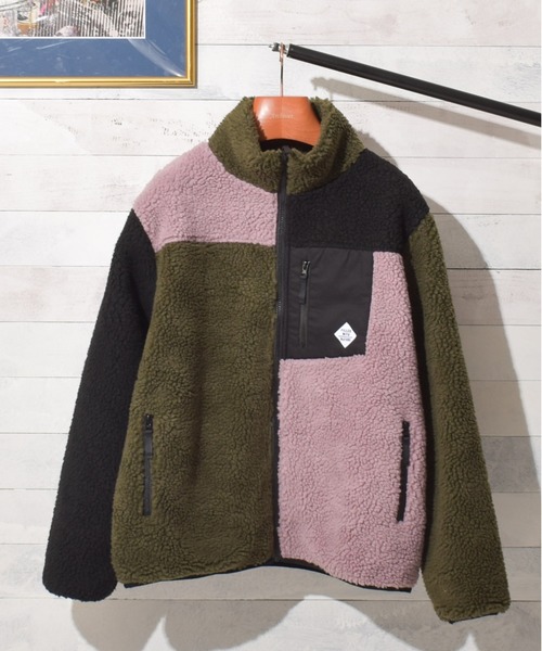 Bling Leads（ブリングリーズ）の「/Bling Leads/ボアハイネックZIPブルゾン（ブルゾン・レディース・ホワイト/ブラック/ダークグリーン/ベージュ/カーキ/その他1/その他2/ブラック系その他/ライトパープル/キャメル/モカ/その他4/ベージュ系/ホワイト系・MEDIUM/LARGE/X-LARGE）」の12枚目の写真