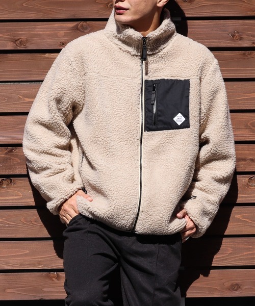 Bling Leads（ブリングリーズ）の「/Bling Leads/ボアハイネックZIPブルゾン（ブルゾン・レディース・ホワイト/ブラック/ダークグリーン/ベージュ/カーキ/その他1/その他2/ブラック系その他/ライトパープル/キャメル/モカ/その他4/ベージュ系/ホワイト系・MEDIUM/LARGE/X-LARGE）」の20枚目の写真