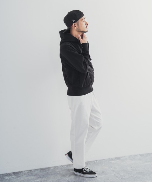 Champion(チャンピオン)の「Champion チャンピオン リバースウィーブ 裏起毛フーディー プルオーバーパーカー L.W.D RW Pullover Hooded Sweatshirt C3-N190(パーカー・メンズ・グレー/ブラック・M/L/XL)」の13枚目の写真