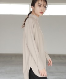 やわらかスムースチュニックプルオーバー