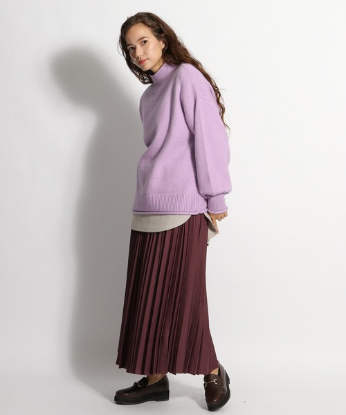 niko and...(ニコアンド)の「やわらかスムースチュニックプルオーバー(Tシャツ/カットソー・レディース・モカ/オフホワイト/ライトグリーン/ブラック/ベージュ・MEDIUM/LARGE)」の11枚目の写真