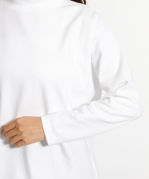 niko and...(ニコアンド)の「やわらかスムースチュニックプルオーバー(Tシャツ/カットソー・レディース・モカ/オフホワイト/ライトグリーン/ブラック/ベージュ・MEDIUM/LARGE)」の9枚目の写真