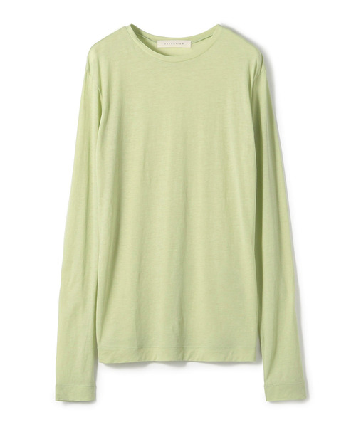 ESTNATION（エストネーション）の「ESTNATION / シアーロングスリーブTシャツ（Tシャツ/カットソー・レディース・チャコールグレー/ブラウン/ホワイト/ライトグリーン・38）」の4枚目の写真