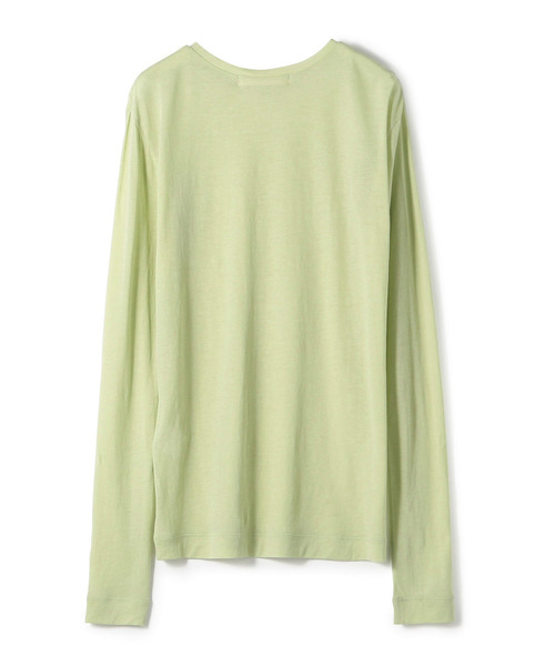 ESTNATION（エストネーション）の「ESTNATION / シアーロングスリーブTシャツ（Tシャツ/カットソー・レディース・チャコールグレー/ブラウン/ホワイト/ライトグリーン・38）」の7枚目の写真