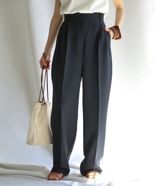 select MOCA(セレクトモカ)の「センタータックパンツ(その他パンツ・レディース・ネイビー/ミント・SMALL/MEDIUM)」の9枚目の写真