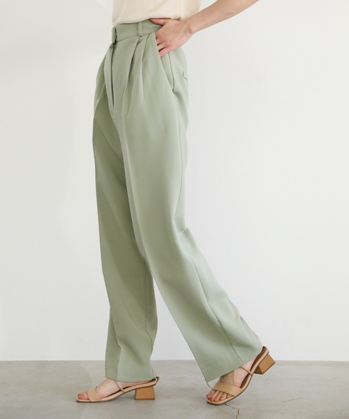 select MOCA(セレクトモカ)の「センタータックパンツ(その他パンツ・レディース・ネイビー/ミント・SMALL/MEDIUM)」の16枚目の写真