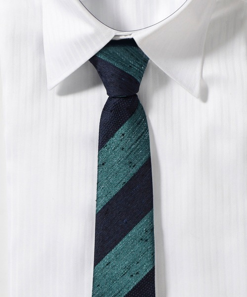 TETE HOMME（テットオム）の「シャンタン ストライプ / ソリッドネクタイ（ネクタイ・メンズ・ブラウン/ネイビー/グレー/ブラウン系その他/ホワイト系その他/グレー系その他/レッド系その他/ブルー系その他2/ブルー系その他/ブルー系その他3/グレー系その他2・FREE）」の9枚目の写真