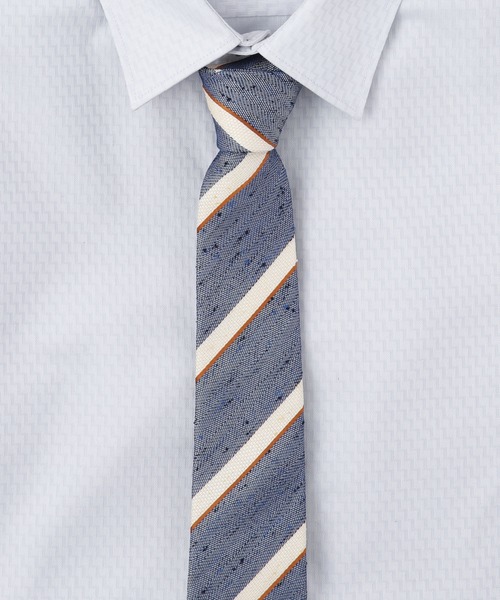 TETE HOMME（テットオム）の「シャンタン ストライプ / ソリッドネクタイ（ネクタイ・メンズ・ブラウン/ネイビー/グレー/ブラウン系その他/ホワイト系その他/グレー系その他/レッド系その他/ブルー系その他2/ブルー系その他/ブルー系その他3/グレー系その他2・FREE）」の10枚目の写真