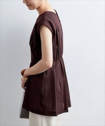 ADAM ET ROPE' | 【WEB限定】バック釦ボイルチュニック(シャツ/ブラウス)