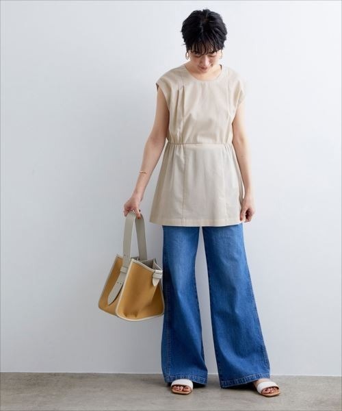 ADAM ET ROPE'（アダムエロペ）の「バック釦ボイルチュニック（シャツ/ブラウス・レディース・ブラック/ワイン/ベージュ系その他2・FREE）」の12枚目の写真