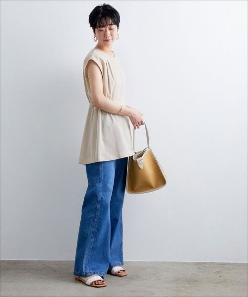 ADAM ET ROPE'（アダムエロペ）の「バック釦ボイルチュニック（シャツ/ブラウス・レディース・ブラック/ワイン/ベージュ系その他2・FREE）」の16枚目の写真