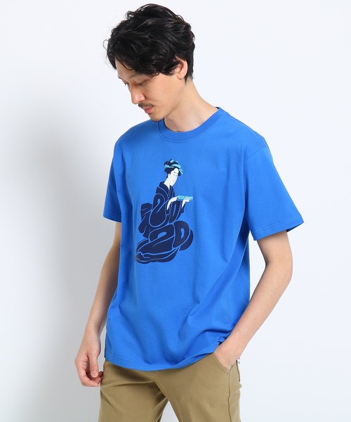 TAKEO KIKUCHI(タケオキクチ)の「2020浮世絵 Tシャツ(Tシャツ/カットソー・メンズ・イエロー/ブルー・02/01/03)」の10枚目の写真
