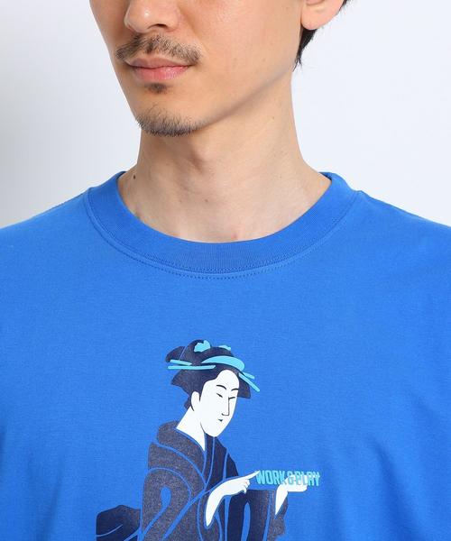 TAKEO KIKUCHI(タケオキクチ)の「2020浮世絵 Tシャツ(Tシャツ/カットソー・メンズ・イエロー/ブルー・02/01/03)」の4枚目の写真