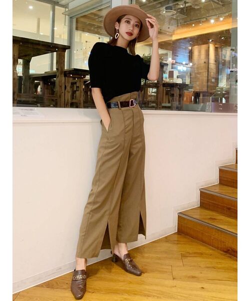 MURUA（ムルーア）の「マニッシュハット（ハット・レディース・ベージュ/ブラック/ブラウン・FREE）」の17枚目の写真