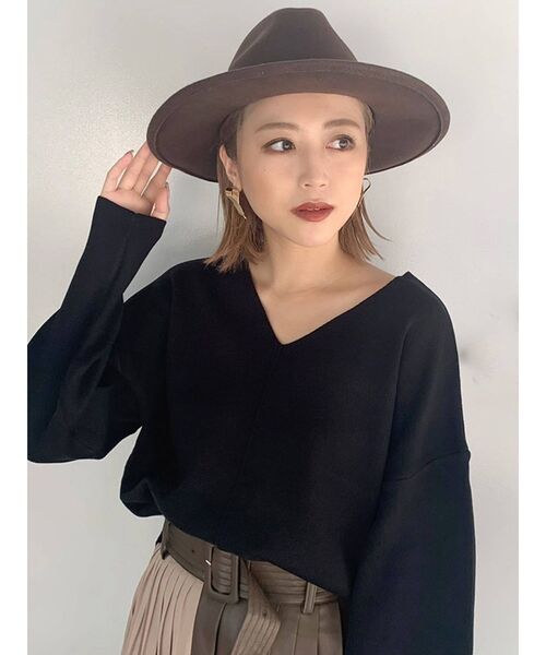 MURUA（ムルーア）の「マニッシュハット（ハット・レディース・ベージュ/ブラック/ブラウン・FREE）」の16枚目の写真