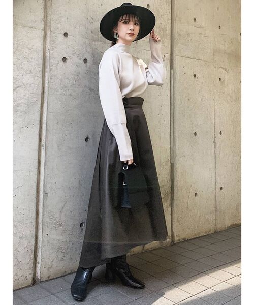 MURUA（ムルーア）の「マニッシュハット（ハット・レディース・ベージュ/ブラック/ブラウン・FREE）」の5枚目の写真