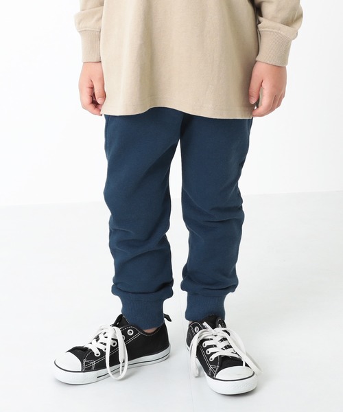 devirock(デビロック)の「スウェット裾リブパンツ(スウェットパンツ・キッズ・ダークブラウン/パープル系その他/ブラック/パープル/ダークオリーブ/ネイビー/ブルー系その他/杢グレー・100cm/140cm/95cm/110cm/150cm/130cm/160cm/90cm/120cm/80cm)」の7枚目の写真