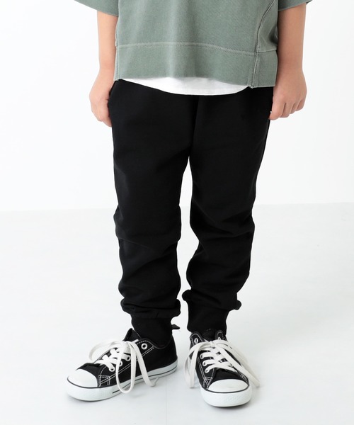 devirock(デビロック)の「スウェット裾リブパンツ(スウェットパンツ・キッズ・ダークブラウン/パープル系その他/ブラック/パープル/ダークオリーブ/ネイビー/ブルー系その他/杢グレー・100cm/140cm/95cm/110cm/150cm/130cm/160cm/90cm/120cm/80cm)」の2枚目の写真