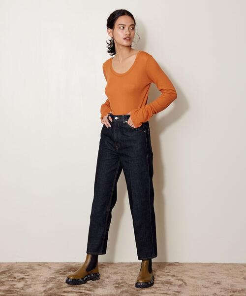 AEWEN MATOPH（イウエン マトフ）の「＜AEWEN MATOPH（イウエン マトフ）＞ストレート デニムパンツ†（デニムパンツ・レディース・ネイビー・38/36/34）」の7枚目の写真