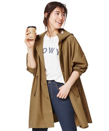 IEDIT（イディット）の「ＩＥＤＩＴ　撥水加工がうれしい　すべてをすっぽり包んでくれる　きれいめポンチョコート〈ベージュ〉（レインコート/ポンチョ）」