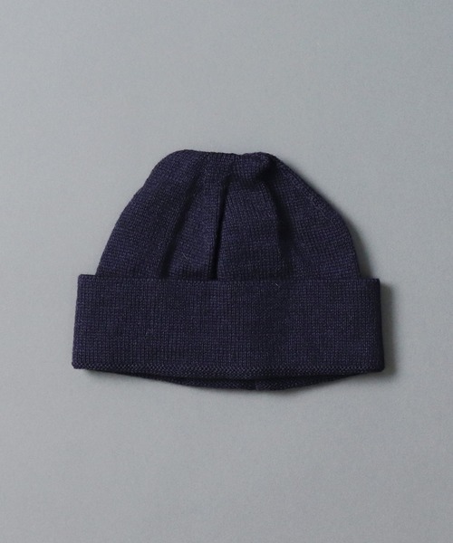 HIGHLAND 2000（ハイランドトゥーサウザンド）の「【 HIGHLAND2000 / ハイランド2000 】 7G　MERINO SB BOBCAP 7Gメリノウールボブキャップ･･（ニットキャップ/ビーニー・メンズ・ネイビー/オフホワイト/オリーブ/ブラック/チャコールグレー・FREE）」の5枚目の写真