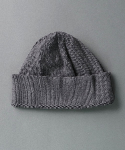 HIGHLAND 2000（ハイランドトゥーサウザンド）の「【 HIGHLAND2000 / ハイランド2000 】 7G　MERINO SB BOBCAP 7Gメリノウールボブキャップ･･（ニットキャップ/ビーニー・メンズ・ネイビー/オフホワイト/オリーブ/ブラック/チャコールグレー・FREE）」の4枚目の写真