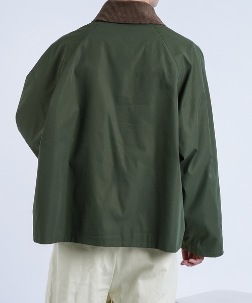 kutir（クティール）の「襟コーデュロイ切り替えブルゾン