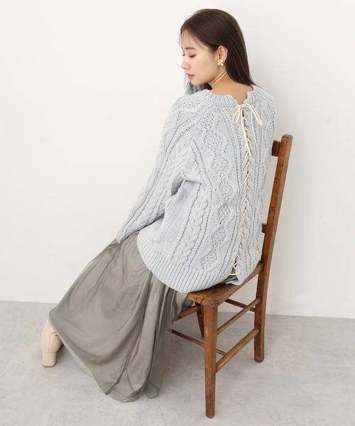 one after another NICE CLAUP(ワンアフターアナザーナイスクラップ)の「サテンチュールスカート(スカート・レディース・ベージュ/グレー/ピンク・FREE)」の11枚目の写真