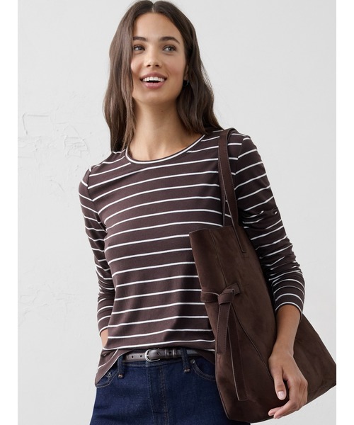 セール】BANANA REPUBLIC FACTORY STORE タイムレスクルーネック長袖T