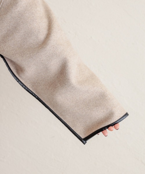 natural couture（ナチュラルクチュール）の「キルトライナー付きパイピングコート（その他アウター・レディース・モカ/ベージュ/グレイッシュベージュ・FREE）」の18枚目の写真