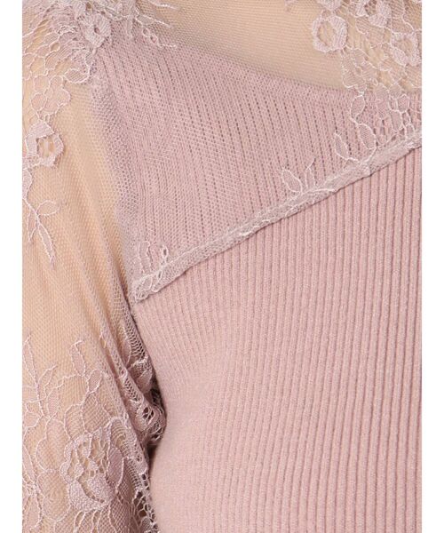 RESEXXY(リゼクシー)の「アームレース切替ニットトップス(ニット/セーター・レディース・ホワイト/ブラック/ピンク・FREE)」の16枚目の写真