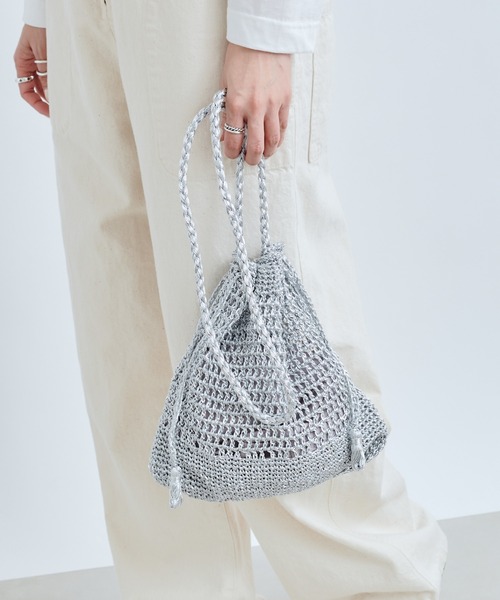 DouDou（ドゥドゥ）の「メタル巾着ショルダー（ショルダーバッグ・レディース・シルバー/ゴールド・FREE）」の9枚目の写真