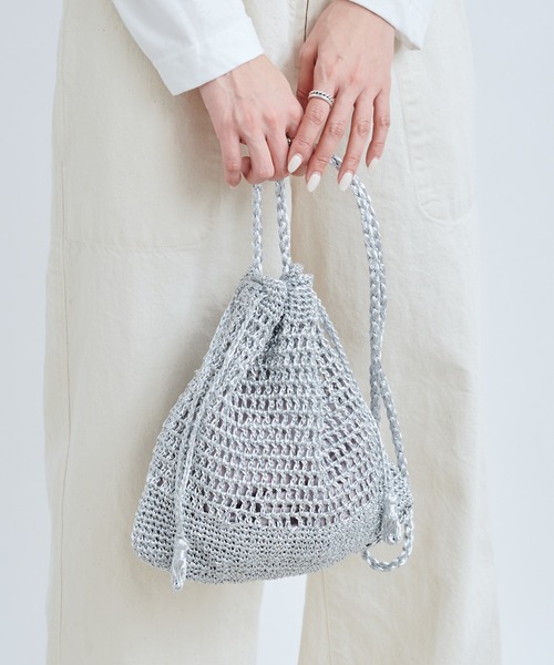 DouDou（ドゥドゥ）の「メタル巾着ショルダー（ショルダーバッグ・レディース・シルバー/ゴールド・FREE）」の7枚目の写真