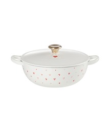 Le Creuset（ルクルーゼ）の「マルミット22cm ハート ホワイト