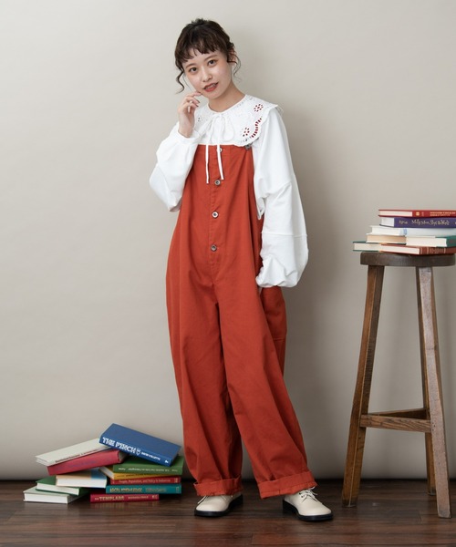 MERLOT（メルロー）の「3DスリーブワイドロンT（Tシャツ/カットソー・レディース・ホワイト/グリーン/チャコールグレー/モカ・FREE）」の18枚目の写真