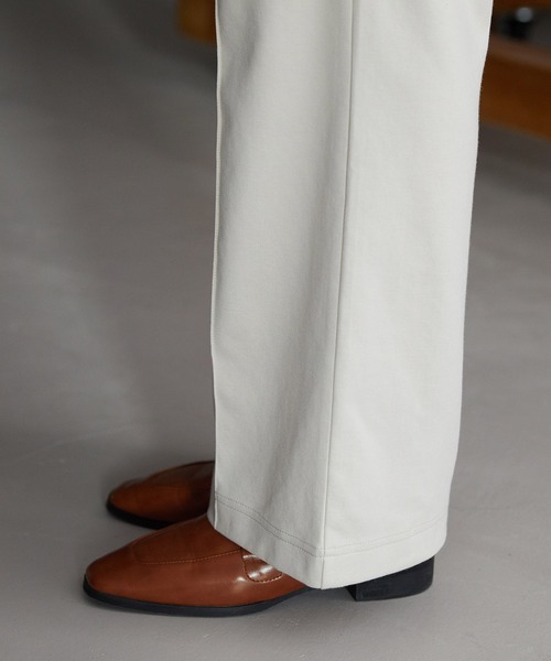 OMNES Another Edition（オムネス アナザーエディション）の「ストレッチポンチ フレアパンツ（その他パンツ・レディース・ブラック/アイボリー/ミント・FREE）」の11枚目の写真