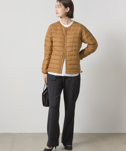 OMNES Another Edition（オムネス アナザーエディション）の「ストレッチポンチ フレアパンツ（その他パンツ・レディース・ブラック/アイボリー/ミント・FREE）」の16枚目の写真