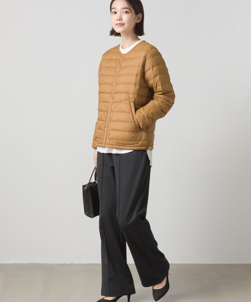 OMNES Another Edition（オムネス アナザーエディション）の「ストレッチポンチ フレアパンツ（その他パンツ・レディース・ブラック/アイボリー/ミント・FREE）」の17枚目の写真