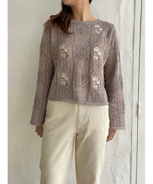 ワンフォークロージング 1111clothing ◇フラワーモチーフ