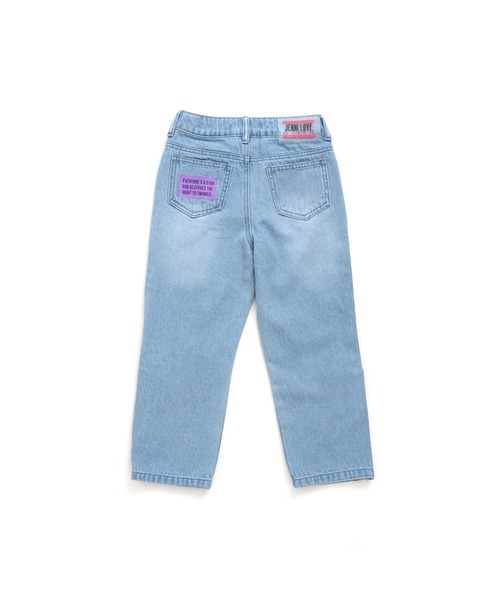 JENNI love（ジェニィラブ）の「サイドZIPデニムロングパンツ（デニム