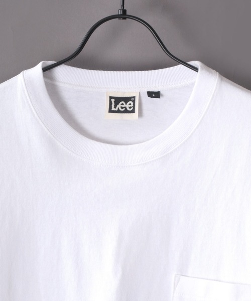 Lee（リー）の「【Lee】別注 コラボ ワークポケット ワイドシルエット ワッペンＴシャツ/無地Ｔ（Tシャツ/カットソー・メンズ・ホワイト/ブラック/ベージュ/オリーブ/ブルー・S/M/L/XL）」の7枚目の写真