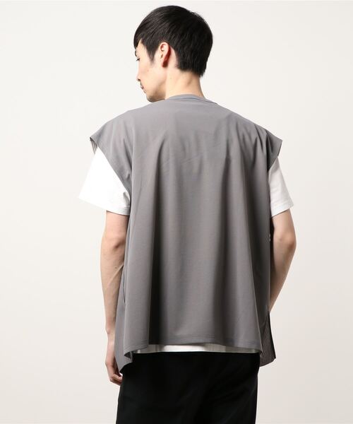 Bling Leads（ブリングリーズ）の「《Bling leads》プリーツ　オーバーベスト（ベスト・メンズ・ブラック/グレイッシュベージュ/グレー/グレイッシュブルー・LARGE/MEDIUM）」の7枚目の写真