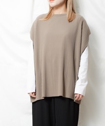 Bling Leads | 《Bling leads》プリーツ　オーバーベスト(ベスト)