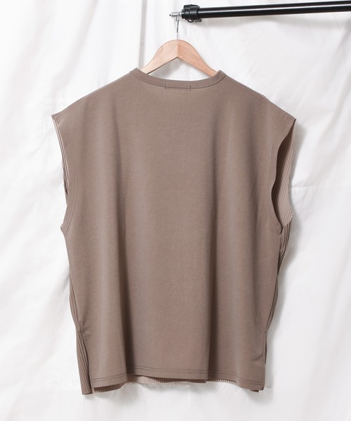 Bling Leads（ブリングリーズ）の「《Bling leads》プリーツ　オーバーベスト（ベスト・メンズ・ブラック/グレイッシュベージュ/グレー/グレイッシュブルー・LARGE/MEDIUM）」の10枚目の写真