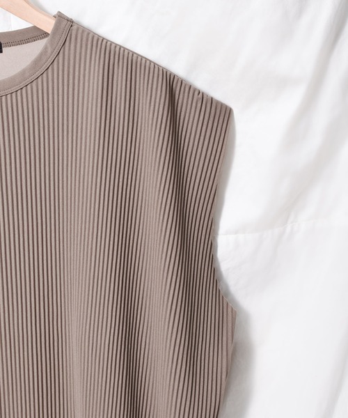 Bling Leads（ブリングリーズ）の「《Bling leads》プリーツ　オーバーベスト（ベスト・メンズ・ブラック/グレイッシュベージュ/グレー/グレイッシュブルー・LARGE/MEDIUM）」の13枚目の写真